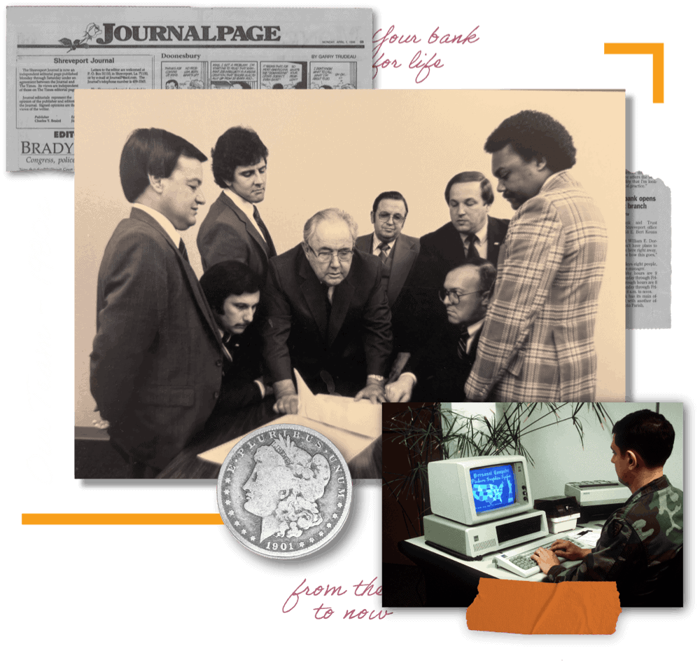 "Our Team - 1980s" alongside old photos of the CBLA team.